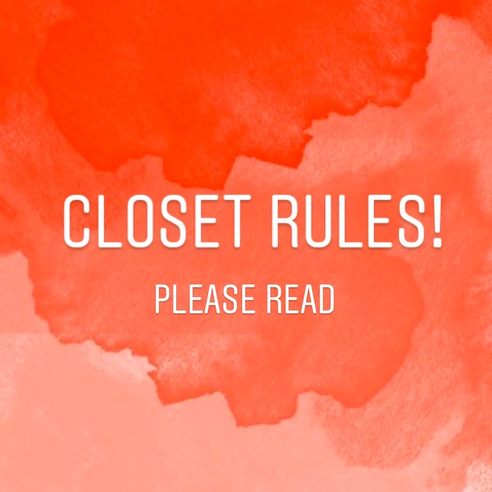 ❤️Closet rules